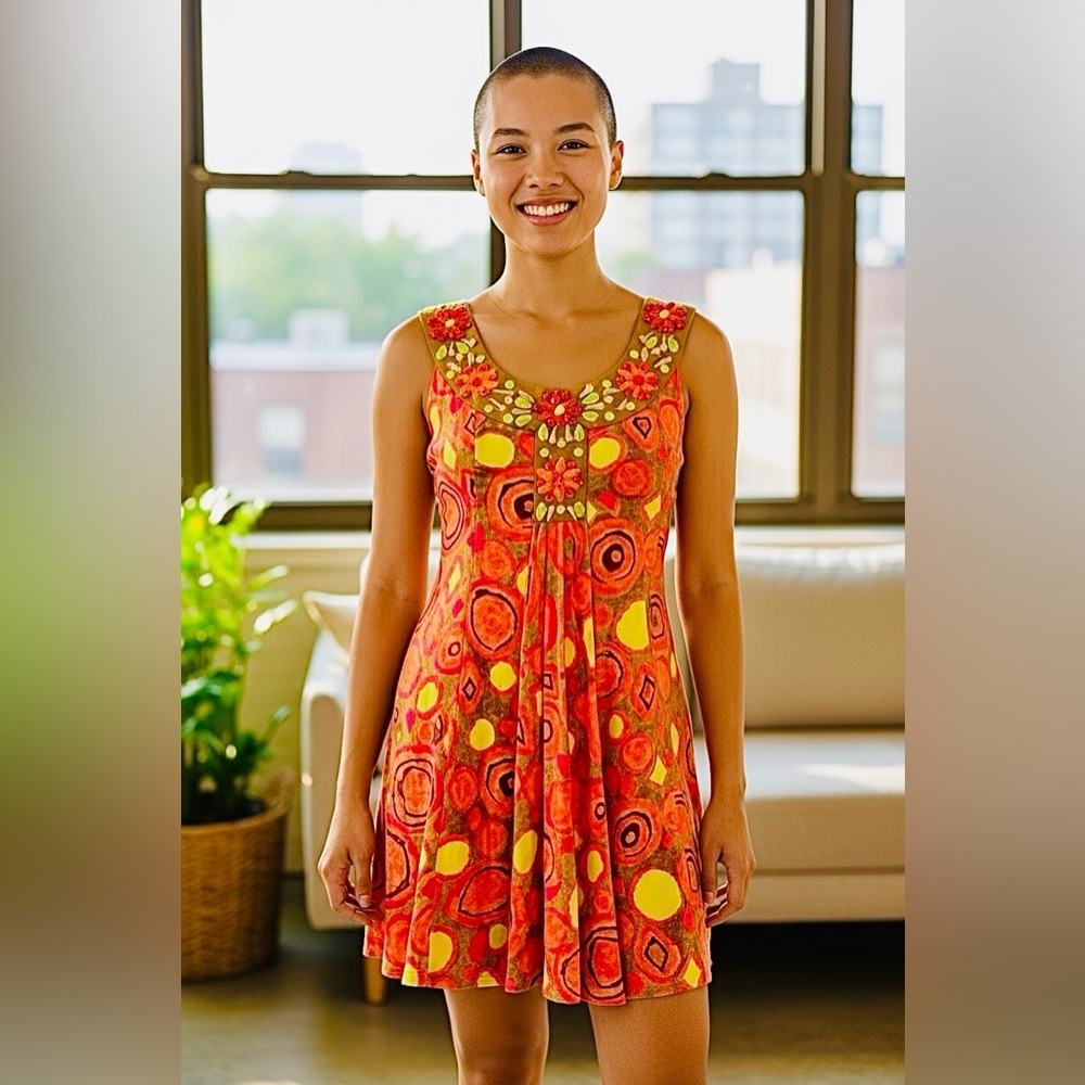 Nanette Lepore Multicolor Jeweled Dress 2